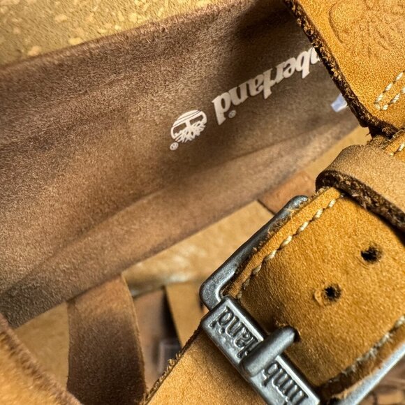 Timberland Leather Strappy Sandals – Women’s Size 9 – Brown Nubuck Cork Footbed - Picture 8 of 8